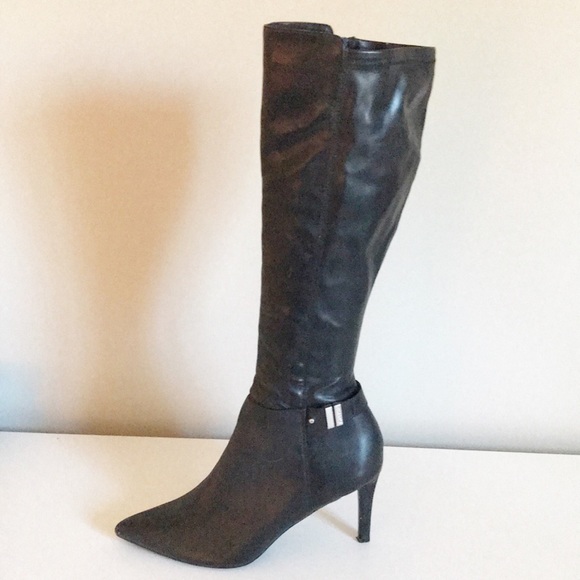 Calvin Klein Shoes - CALVIN KLEIN High Heel Boots Black Size 9.5